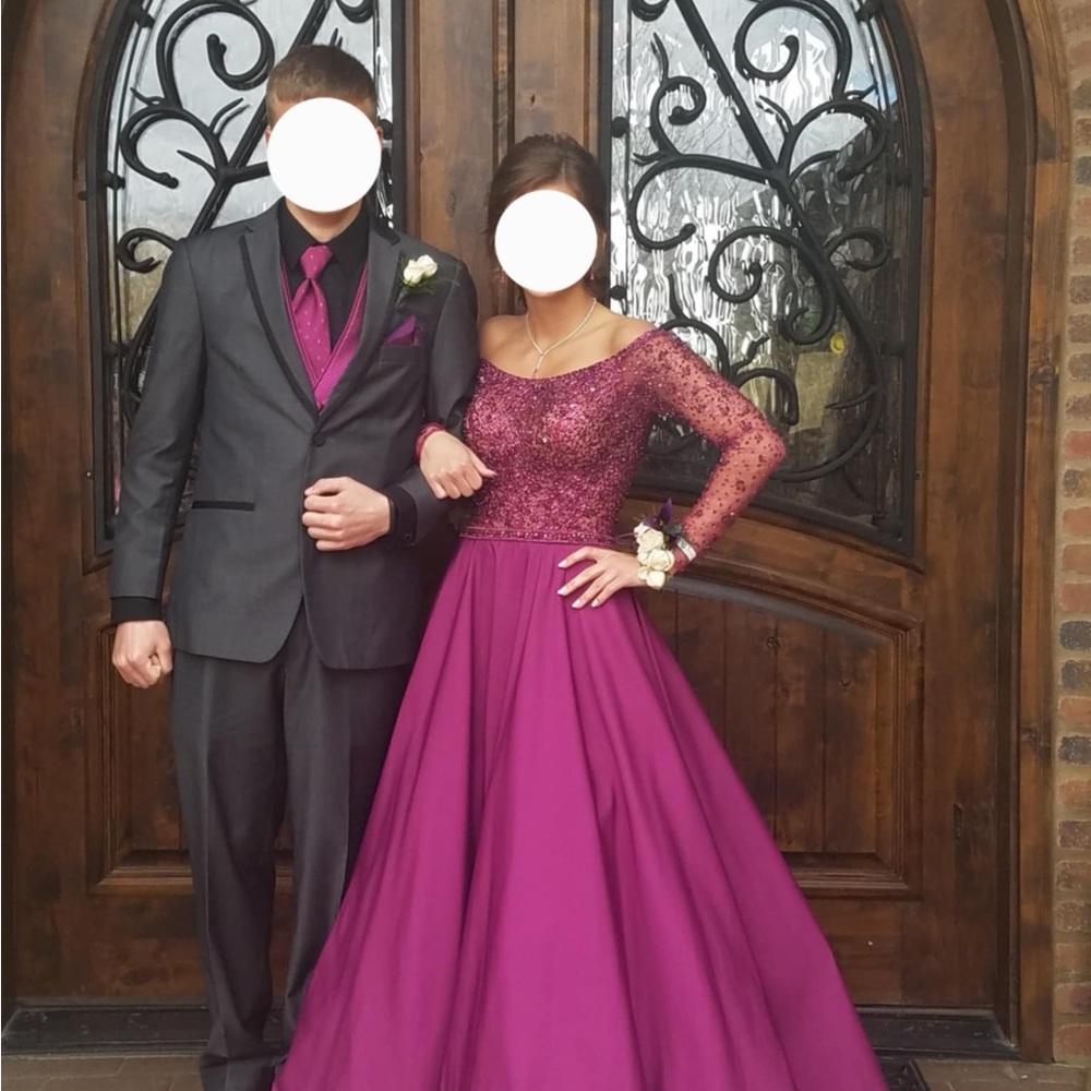 Mori Lee Long Sleeve Prom/ Formal/ Pageant Dress with pockets